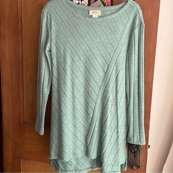 Anthropologie Maeve Tunic Sweater Mint Green Size Small - Picture 2 of 9